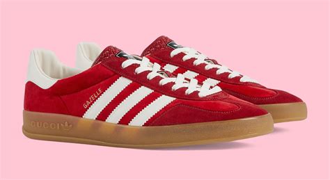 gucci gazelle adidas red|Adidas x Gucci logo.